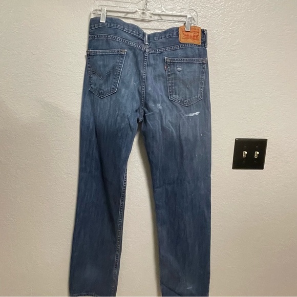 Levi’s Men’s 514 red tab medium wash W34L34 - Picture 10 of 13